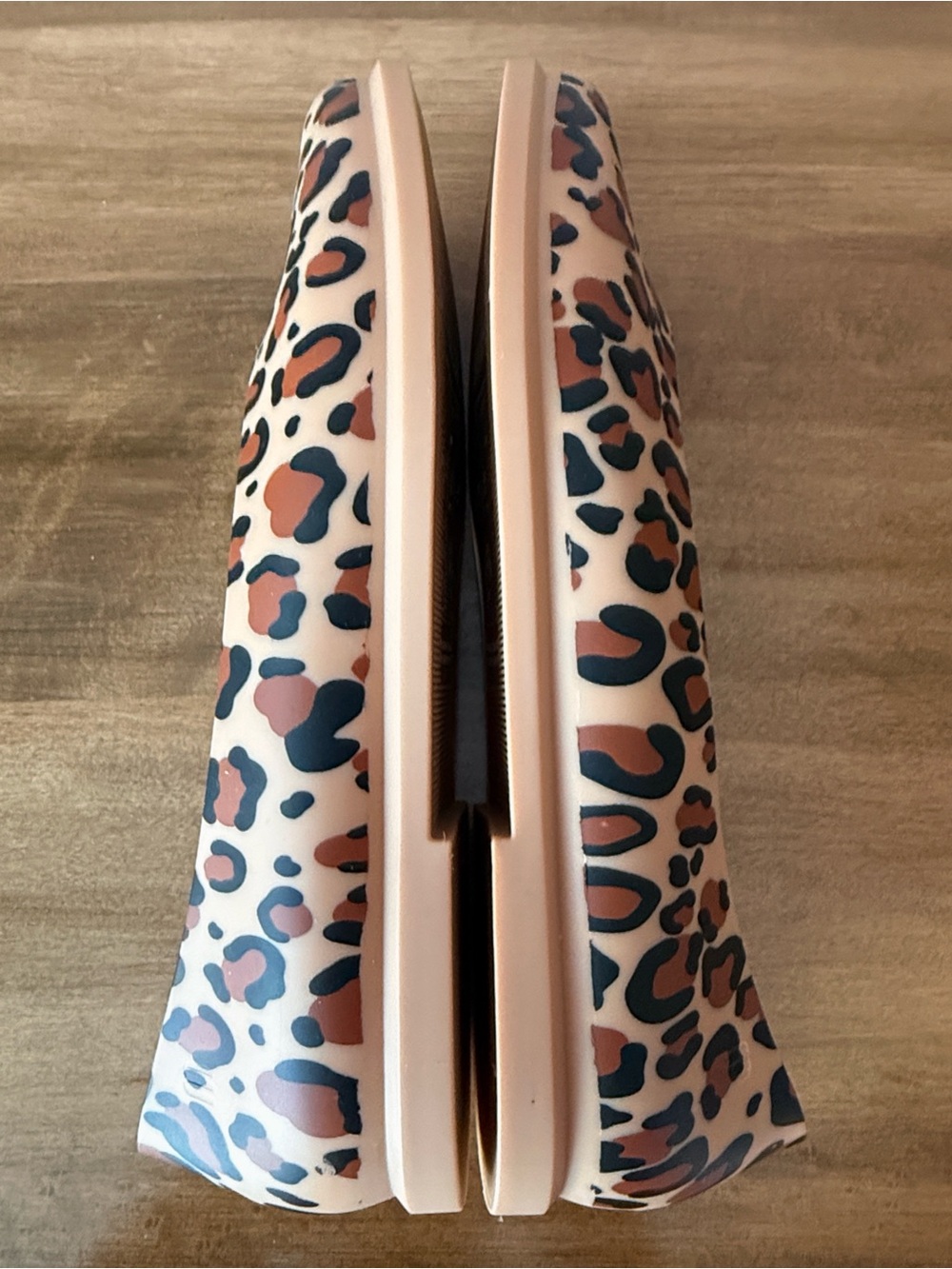 Melissa Leopard Print Ballet Flats in Beige, Black and Brown - Picture 5 of 7